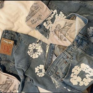 BRAND NEW OFFICIAL DEMIN TEARS x LEVI JEANS